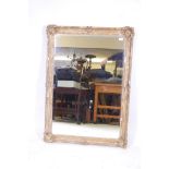 A large C19th gilt framed mirror, 44½" x 32"