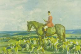 After Alfred Munnings, Stanley Parker and the Pytchley Hounds, published 1848 by Frost and Reed,