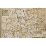 Richard Blome (British, 1635-1705), 'A mapp of Surrey' dated 1673, for Blome's cartographic