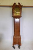 An C18th oak longcase clock by Isaac Court of Henley, with an eight day cord driven twin train