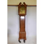 An C18th oak longcase clock by Isaac Court of Henley, with an eight day cord driven twin train