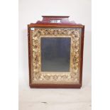 A C19th Russian Baltic State pine and gilt Kiot/icon frame, 26" x 34½", rebate 14¾" x 17¾"