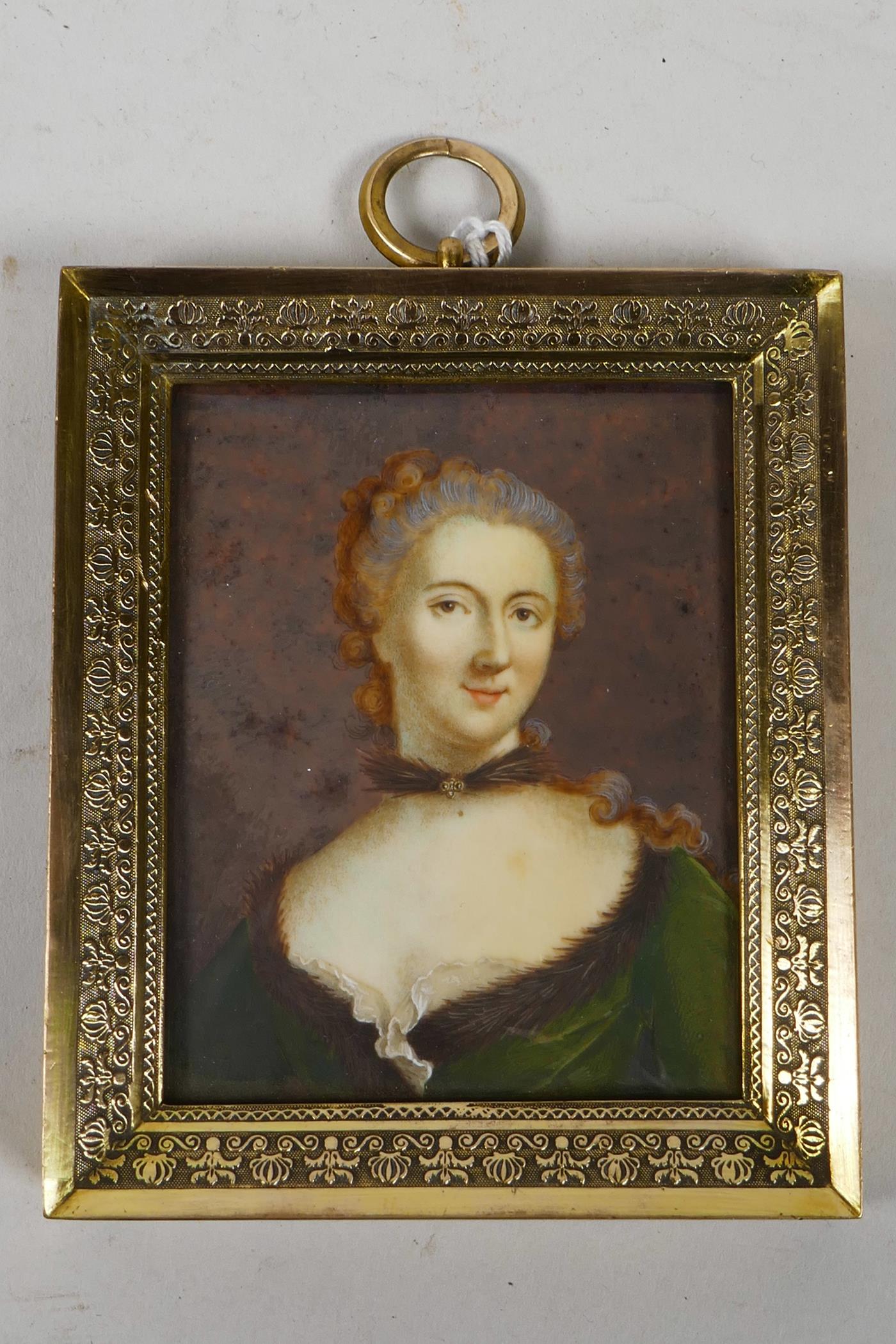 THE FOLLOWING 15 LOTS ARE FROM AN IMPORTANT PRIVATE PORTRAIT MINIATURE COLLECTION: Unknown French - Image 4 of 7
