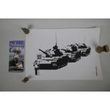 Banksy, Golf Sale, limited edition screen print by 'The West Country Prince', 'Banksy Copy' stamp