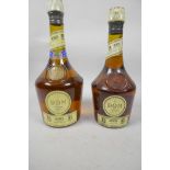 A 75cl bottle of Dom Benedictine and brandy, 80% proof, together with a 50cl bottle at 40% proof