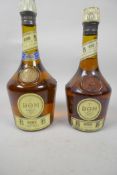 A 75cl bottle of Dom Benedictine and brandy, 80% proof, together with a 50cl bottle at 40% proof