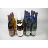 Twelve bottles of white wine, three Domaine de Bieville Chablis 2000, three Yarrunga Field 2001