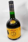 One bottle Pedr Domecq Carlos I Brandy (boxed)