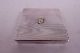 A Dunhill silver cigarette case