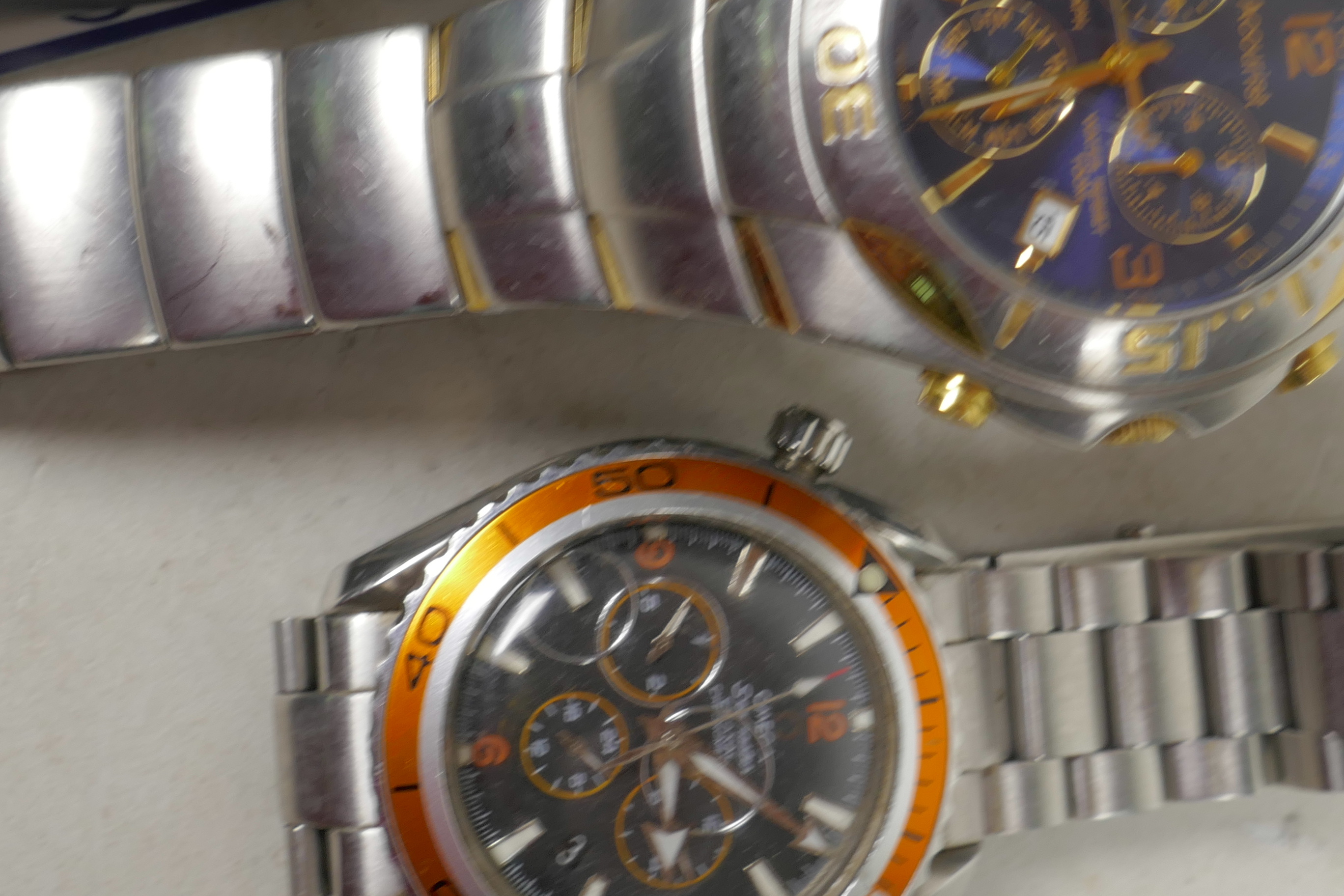 Four gentleman's stainless steel wristwatches - Image 3 of 3