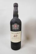 One bottle of Taylor's 40 Year Old Tawney port