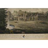 James Basire (the younger) (British, 1769-1835), 'Wotton Place in Surrey' a fine hand coloured