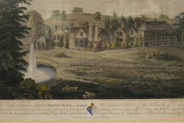 James Basire (the younger) (British, 1769-1835), 'Wotton Place in Surrey' a fine hand coloured