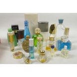 A quantity of various perfume bottles, some with contents