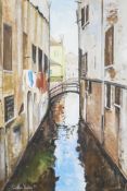 Caroline Caseley (British, C20th), 'A Venice backwater', c.1999, signed and dated lower left,