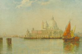 After Arthur Meadows, a good quality print of the Santa Maria, Venice, possibly Medici print, 22"