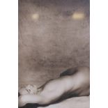 A vintage black and white photograph, study of a nude, 9½" x 10½"
