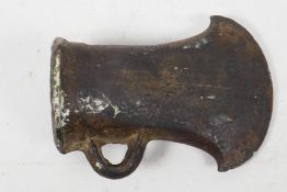 An antique Celtic iron axe head found near Dublin, 3¼" long