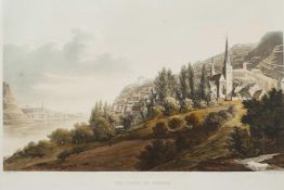 A set of four rare aquatint etchings, dated 1820, taken from 'A Picturesque Tour Along the Rhine