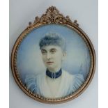 Ellen Louisa Stansfeld (1858-1944), a portrait miniature of 'Miss Mason', c.1901, signed and dated