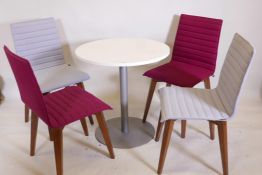 A Contemporary breakfast table and four chairs