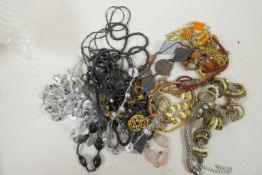 A quantity of various costume jewellery