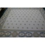 A Braquenie deep pile wool carpet with Aubusson style pattern, 134" x 154"