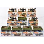 Ten Military Matchbox Superfast Boxed Models