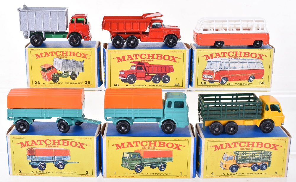 Six Boxed Matchbox Regular Wheel Models - Image 2 of 2