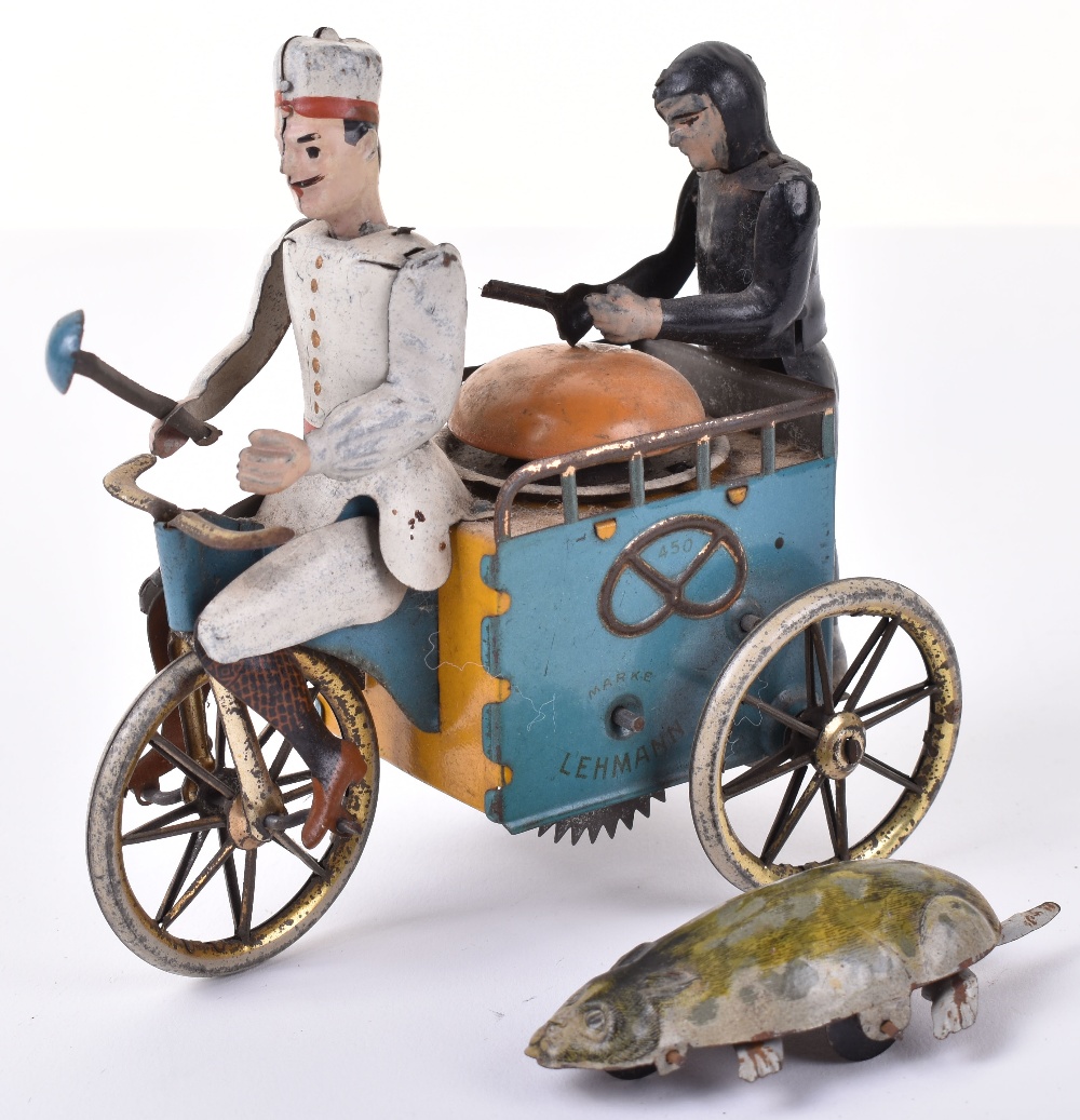 Scarce Lehmann (Germany) Tinplate Clockwork Baker & Chimney Sweep - Image 4 of 4