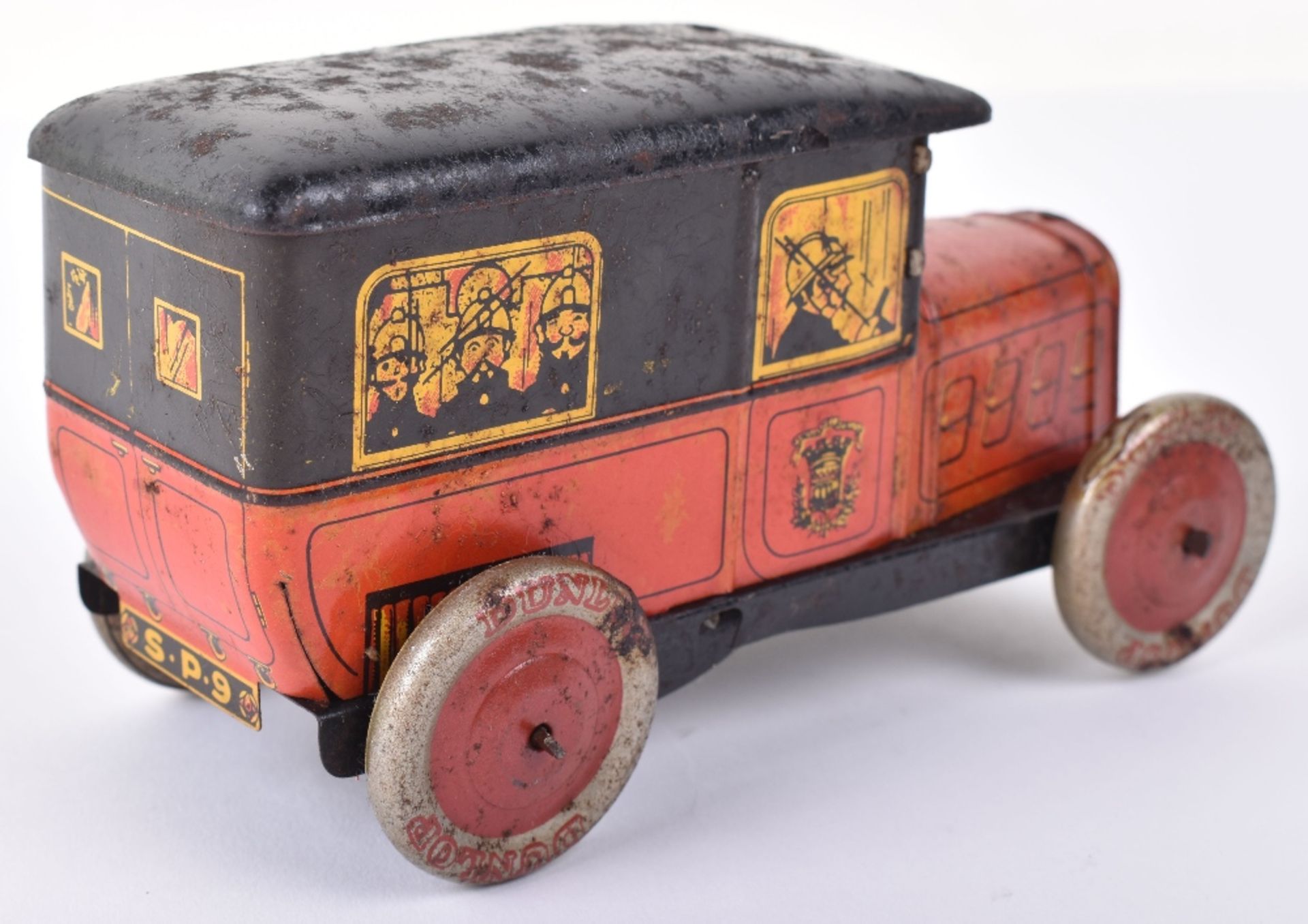 Rossignol tinplate c/w Fire truck biscuit tin - Image 2 of 3