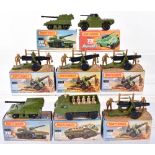 Eight Military Matchbox Superfast Boxed Models