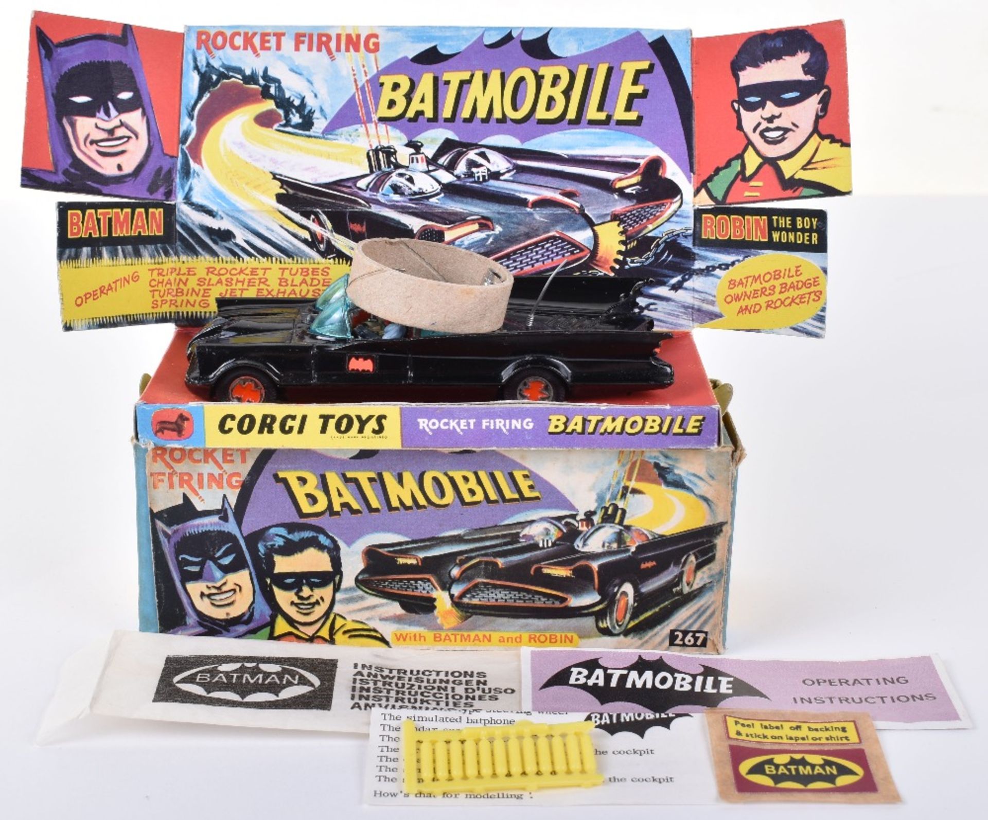 Corgi Toys 267 Rocket Firing Batmobile - Image 2 of 7