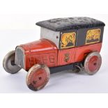 Rossignol tinplate c/w Fire truck biscuit tin