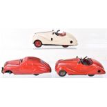 Three early Schuco Tinplate Toy Cars