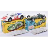 Two Boxed Corgi Toys Racing Cars