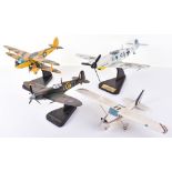 Four Harwood & Resin Scale Aeroplane Models