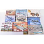 Seven Plastic Aircraft Construction Kits