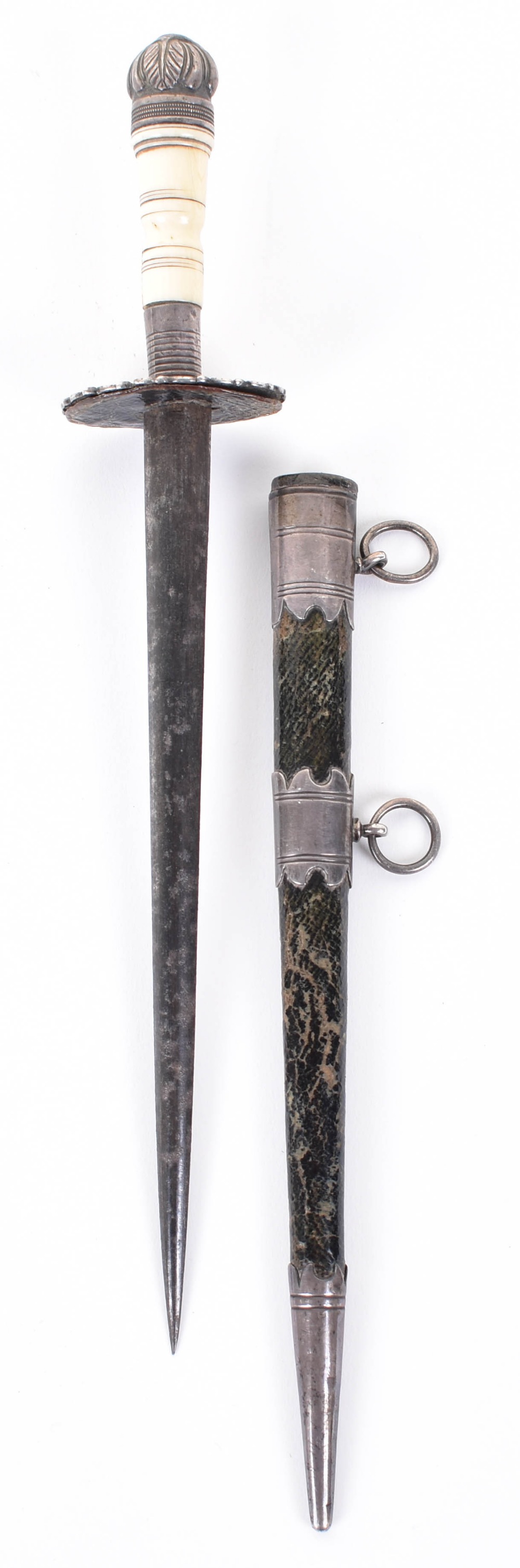 ^ Officer’s charming silver mounted dirk of Lieut. Charles Sankey, 63rd West Suffolk Regiment, late - Image 2 of 11