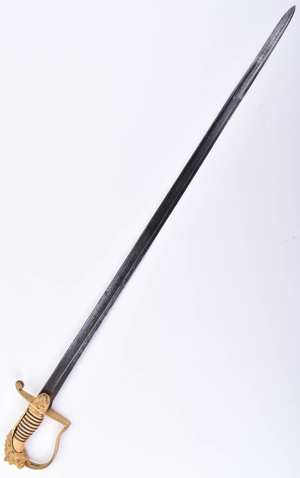 ^ Unusual naval officer’s sword for Flag officer, Captain or Commander, first quarter of the 19th ce - Image 13 of 14