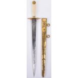 ^ Fine early 19th century officer’s dirk c.1820