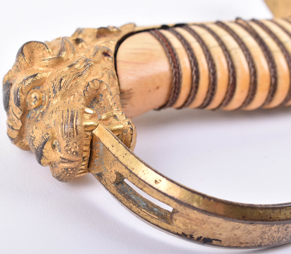 ^ Unusual naval officer’s sword for Flag officer, Captain or Commander, first quarter of the 19th ce - Image 12 of 14