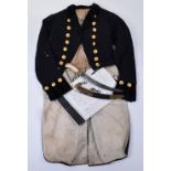 ^ Very rare documented East India Company junior officer’s (midshipman’s) undress coat and naval dir