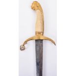 ^ Unusual naval officer’s dirk, first quarter of the 19th century