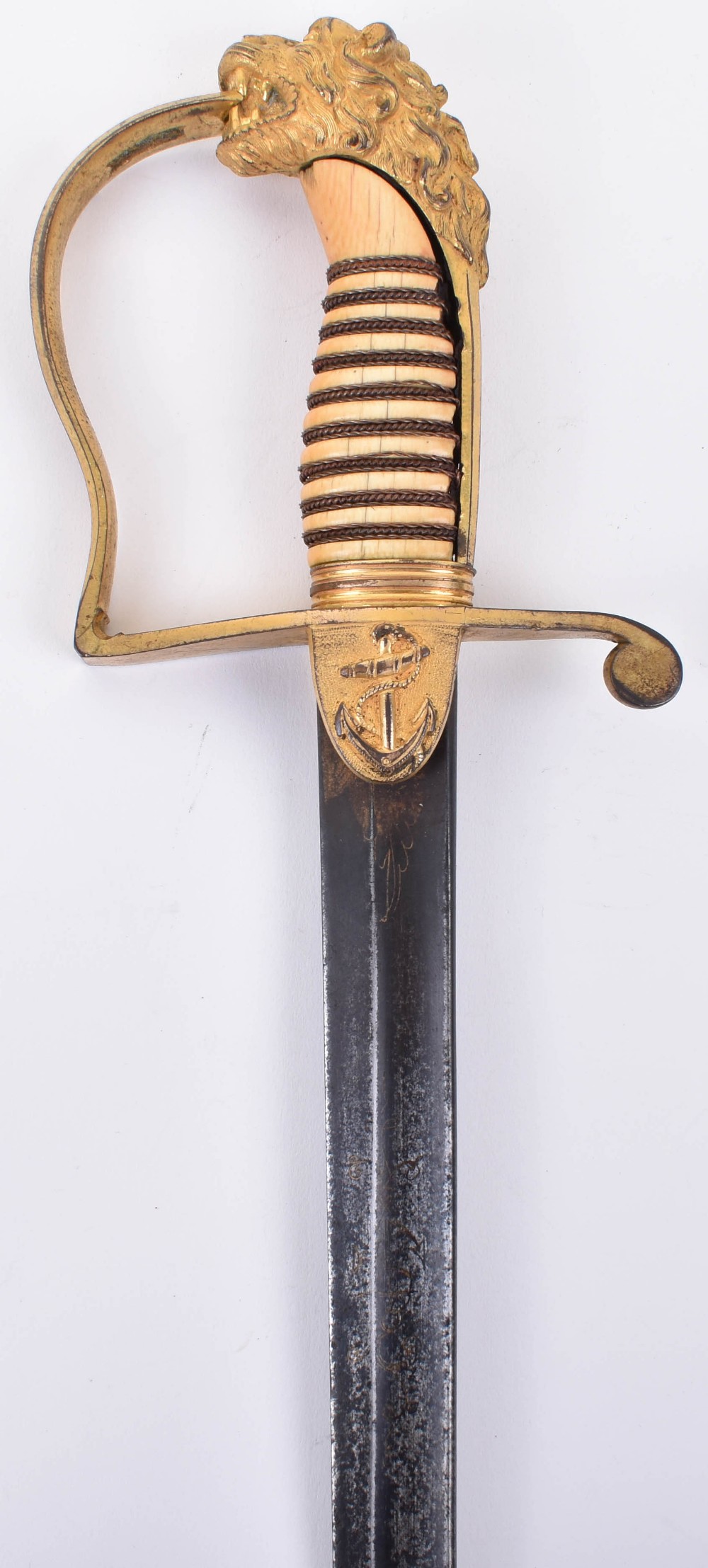 ^ Unusual naval officer’s sword for Flag officer, Captain or Commander, first quarter of the 19th ce