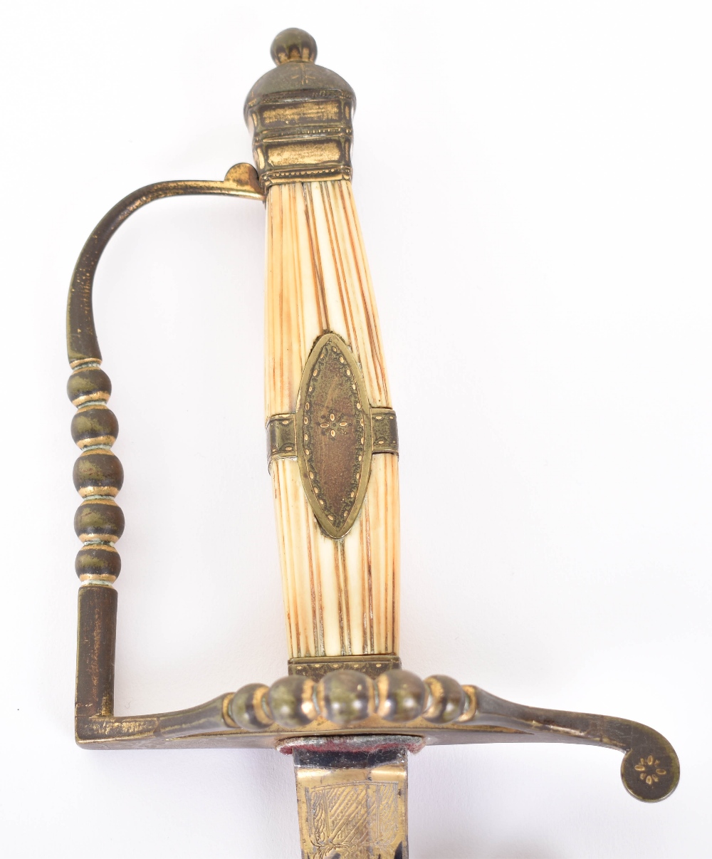 ^ Rare French officer’s sword spadroon in the English manner (à monture à l’anglais) c.1800 probably - Image 2 of 10