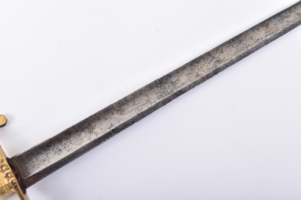 ^ Fine Georgian officer’s dirk for a master - Image 11 of 20