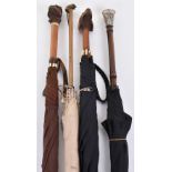 4x assorted umbrellas/parasols c.1900