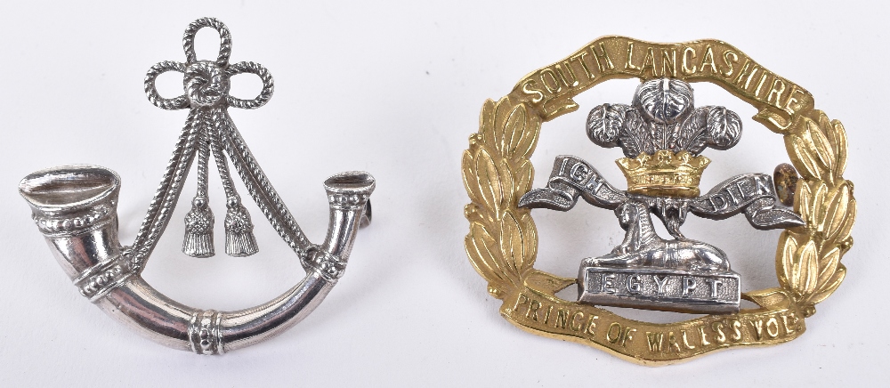 Sterling Silver Ox & Bucks Light Infantry Officers Headdress Badge