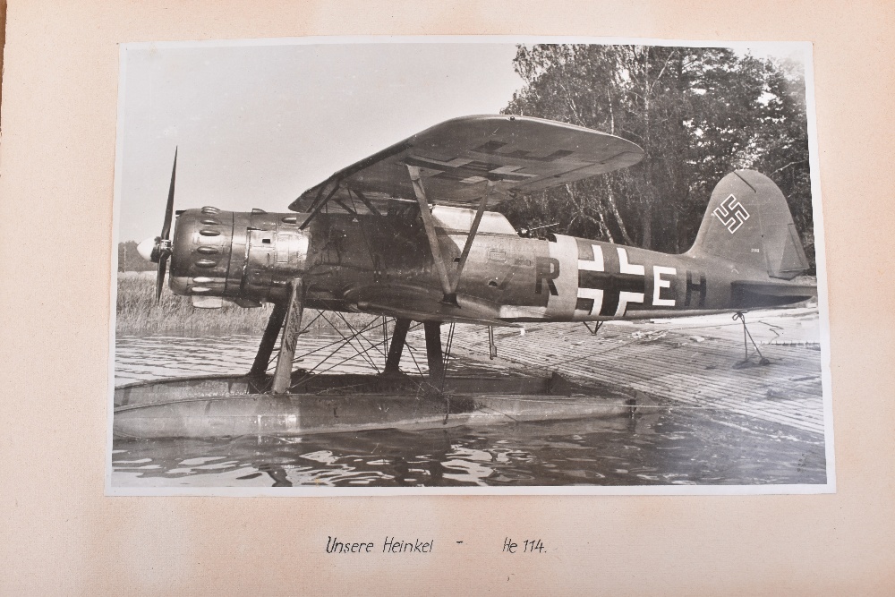 Outstanding and Historically Interesting Luftwaffe Photograph Album, Log Book and Soldbuch of Observ - Image 61 of 96